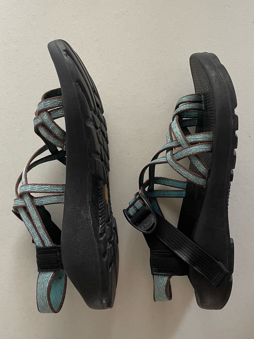 Chaco ZX/2 Classic Double Strap Hiking Sandals Teal blue & Brown Women's 8 - Picture 4 of 14